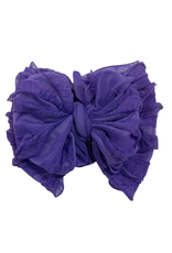 rockin royalty Grape Ruffled Headband