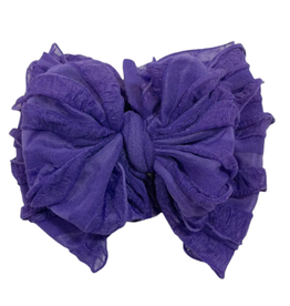 rockin royalty Grape Ruffled Headband