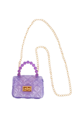Couture Clips Clear Jelly Purse Lavender