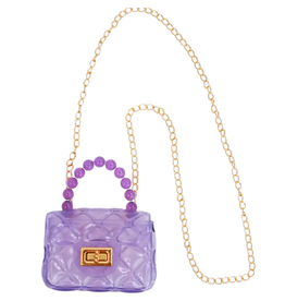 Couture Clips Clear Jelly Purse Lavender