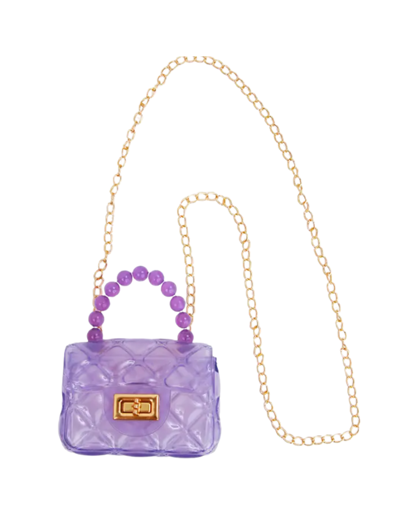 Couture Clips Clear Jelly Purse Lavender