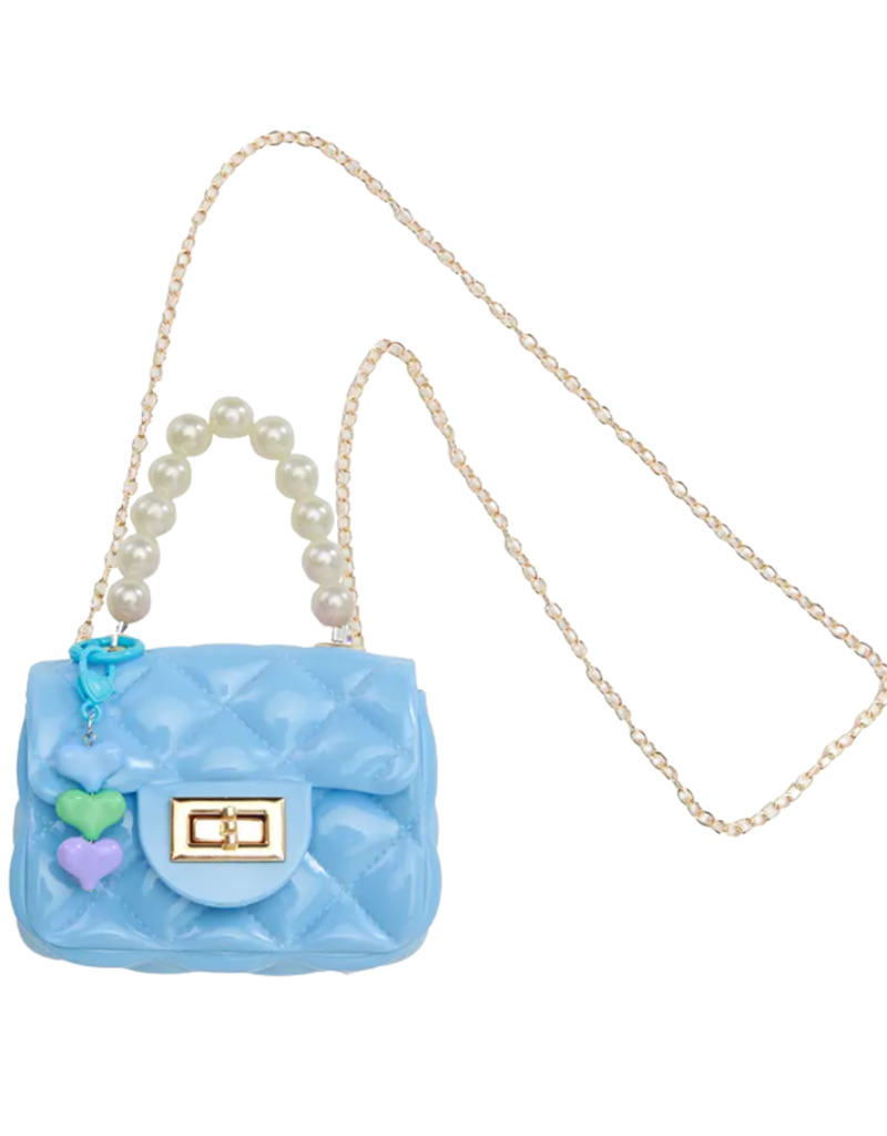 sparkle sister Heart Charm Purse Blue