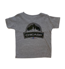 Tracy's Treasures White SOX Cityscape Gray Short Sleeve Shirt