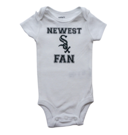 Tracy's Treasures Newest Sox Fan Short Sleeve Onesie