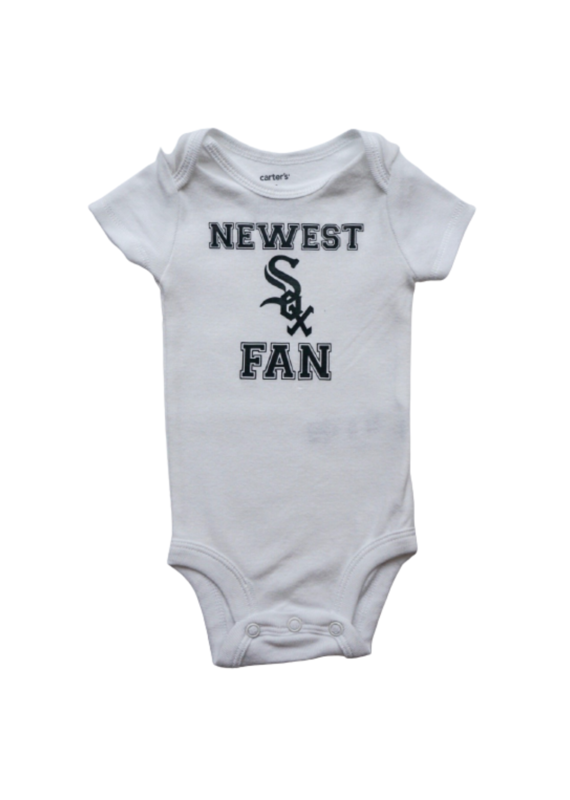 Tracy's Treasures Newest Sox Fan Short Sleeve Onesie