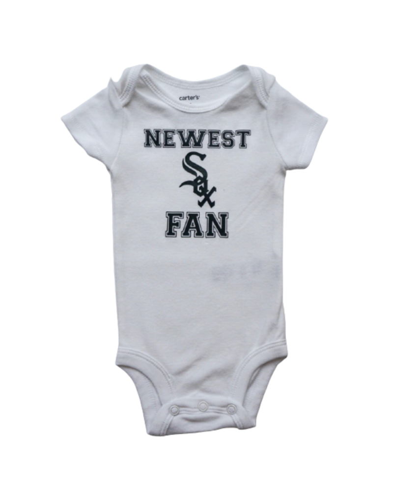 Tracy's Treasures Newest Sox Fan Short Sleeve Onesie