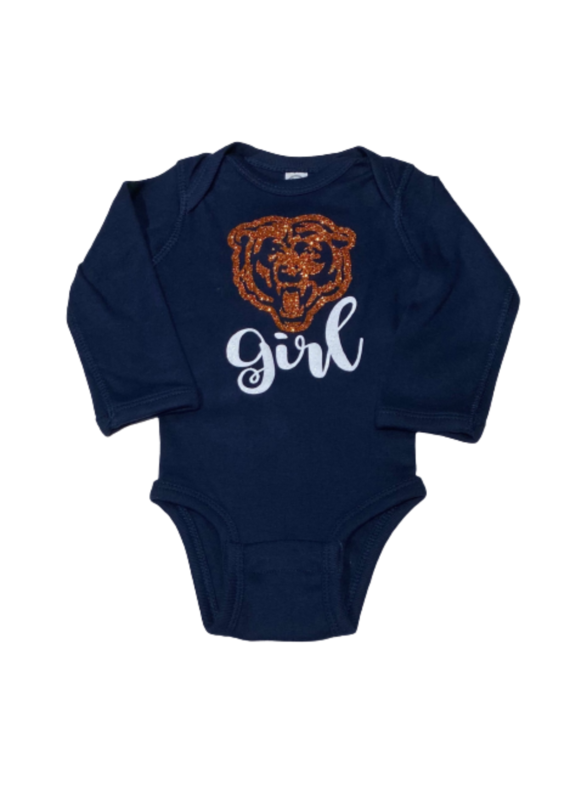 Tracy's Treasures Bears Girl Long Sleeve Onesie