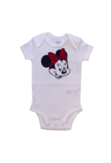 Tracy's Treasures Minnie with Red Glitter Bow Onesie