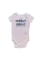 Bows & Babes Mommys Little Man Daddys Best Buddy Short Sleeve Onesie