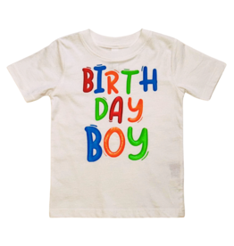 Birthday Boy Primary Colors Short Sleeve