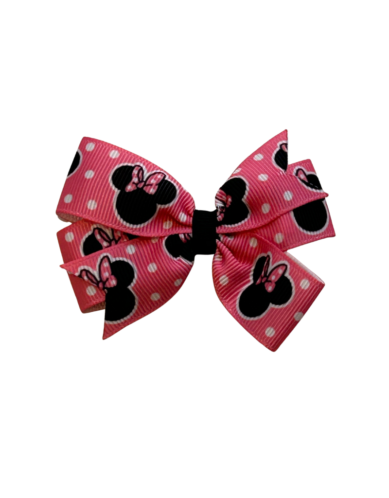 Minnie Mouse Small Pinwheel Bow Pink