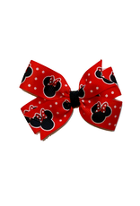 Minnie Mouse Small Pinwheel Bow Red
