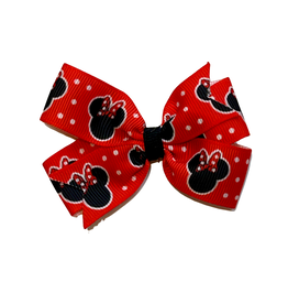 Minnie Mouse Small Pinwheel Bow Red