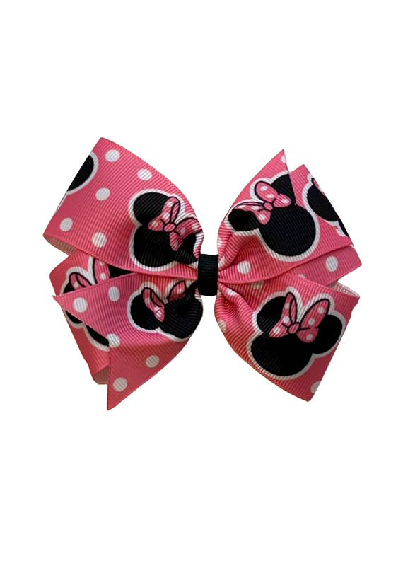 Minnie Mouse Large Pinwheel Bow Pink