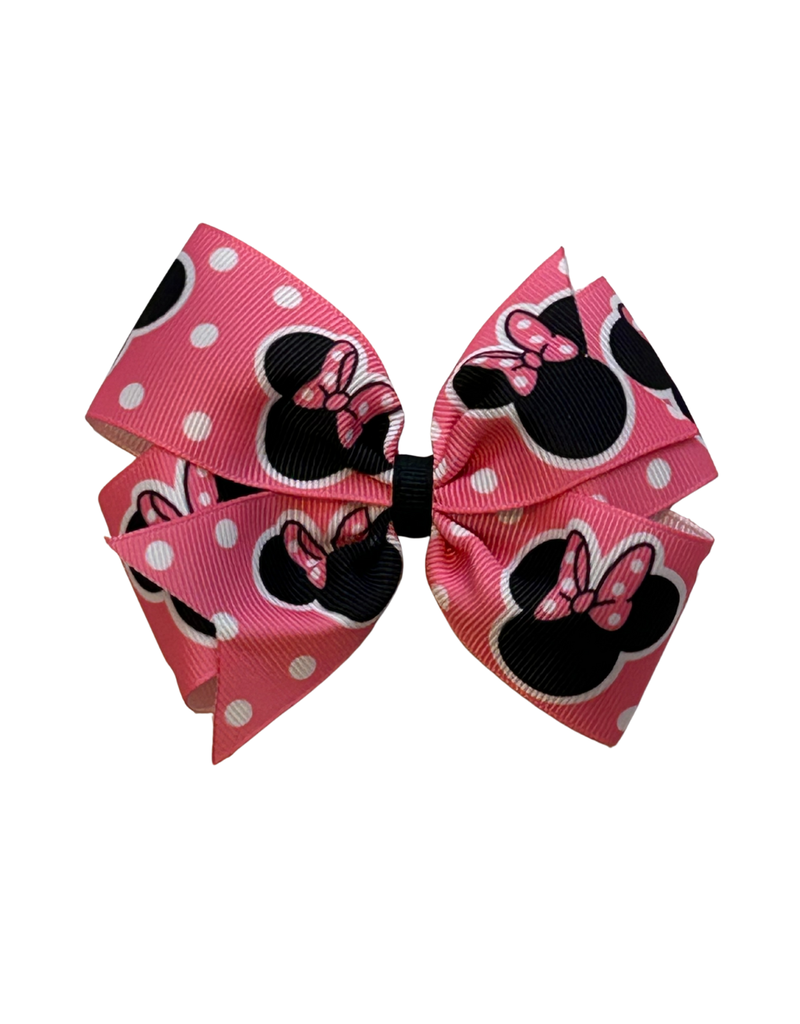 Minnie Mouse Large Pinwheel Bow Pink