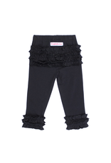 Black Ruffled Leggings