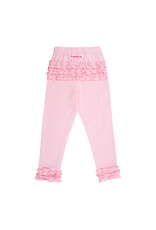 Pink Ruffled Leggings