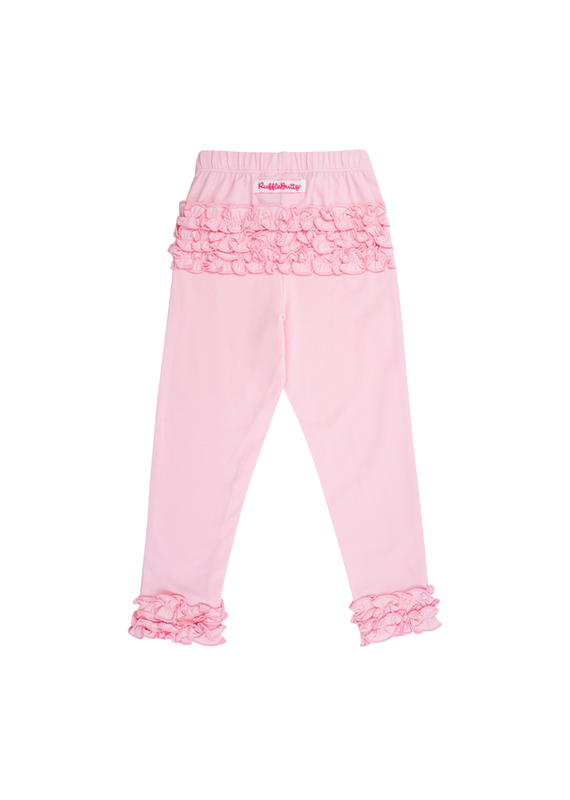 Pink Ruffled Leggings