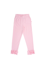 Pink Ruffled Leggings