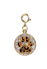 CHARM IT! Gold Swivel Leopard Pawprint Charm
