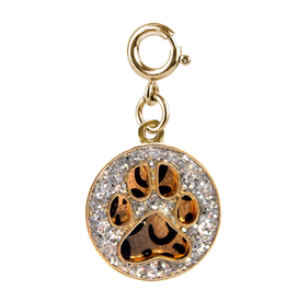 CHARM IT! Gold Swivel Leopard Pawprint Charm
