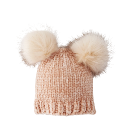 Champagne Chenille Beanie Hat