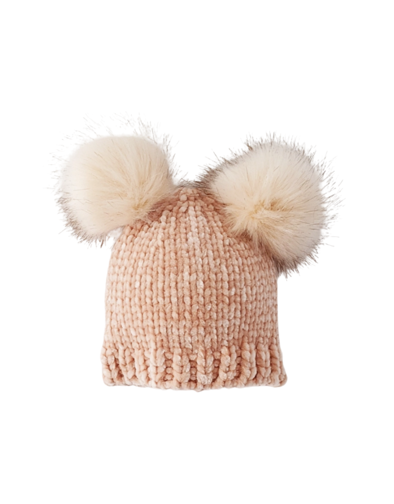 Champagne Chenille Beanie Hat