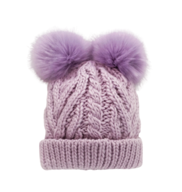 Lilac Fluffer Beanie Hat