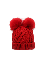 Red Fluffer Beanie Hat