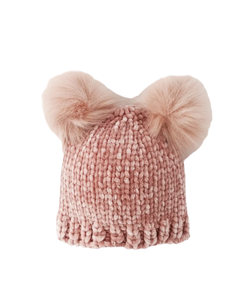 Rosy Chenille Beanie Hat
