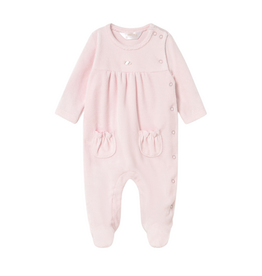 Baby Rose Velour Onesie