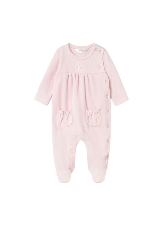 Baby Rose Velour Onesie