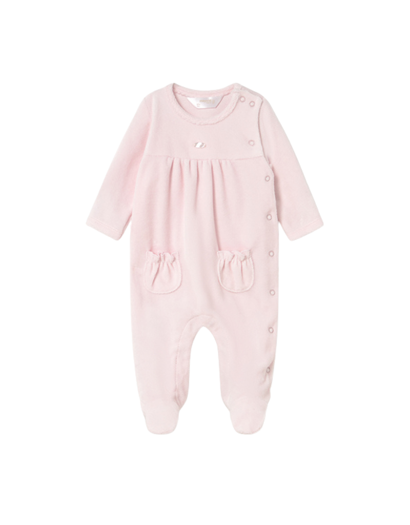 Baby Rose Velour Onesie