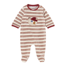 Red Striped Onesie with Snail
