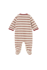 Red Striped Onesie with Snail