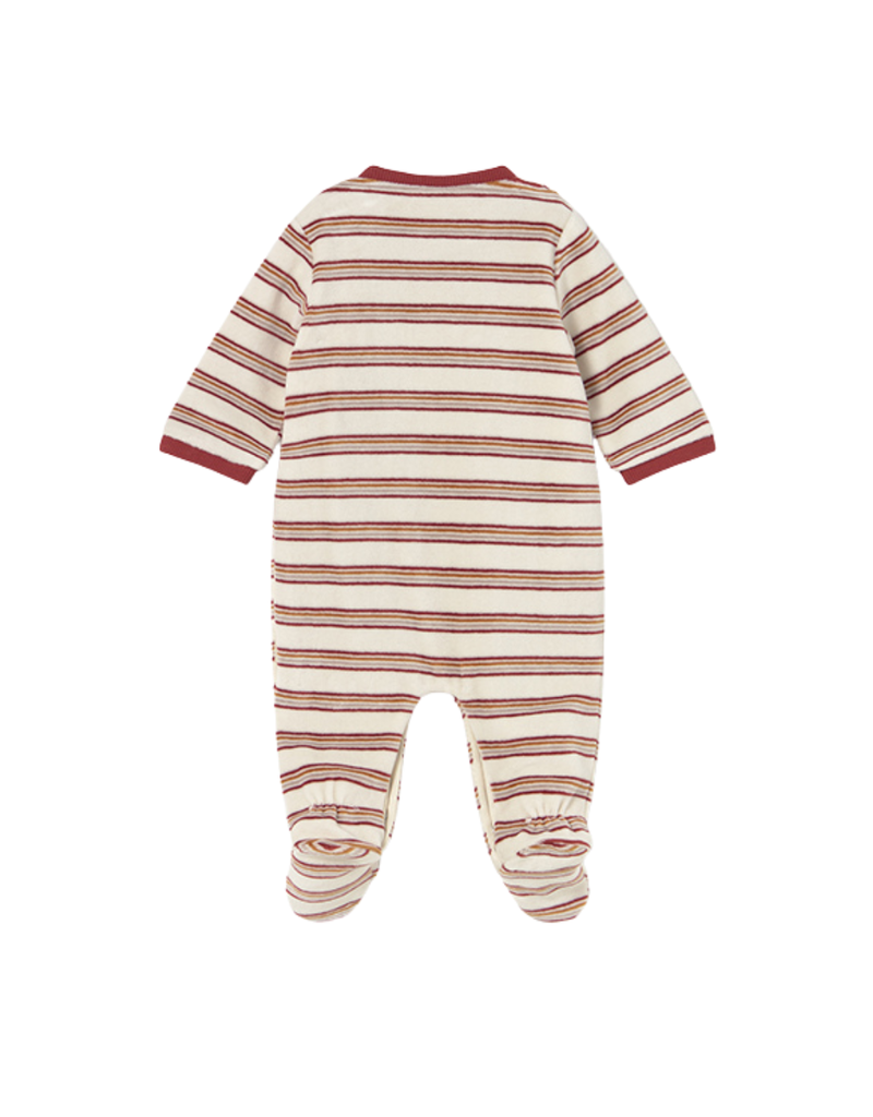 Red Striped Onesie with Snail