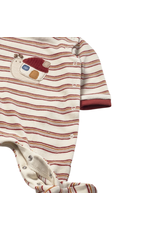 Red Striped Onesie with Snail