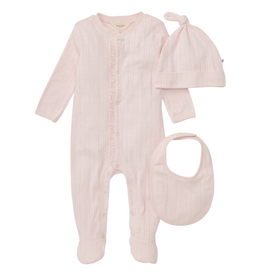Organic Cotton Jumpsuit, Bib & Hat 3 Piece Set