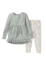 Burt's Bees Snowflake Flurries Organic Tunic & Pants Set Toddler