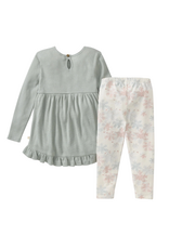 Burt's Bees Snowflake Flurries Organic Tunic & Pants Set Toddler
