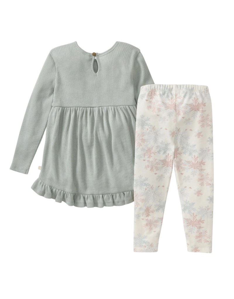 Burt's Bees Snowflake Flurries Organic Tunic & Pants Set Infant