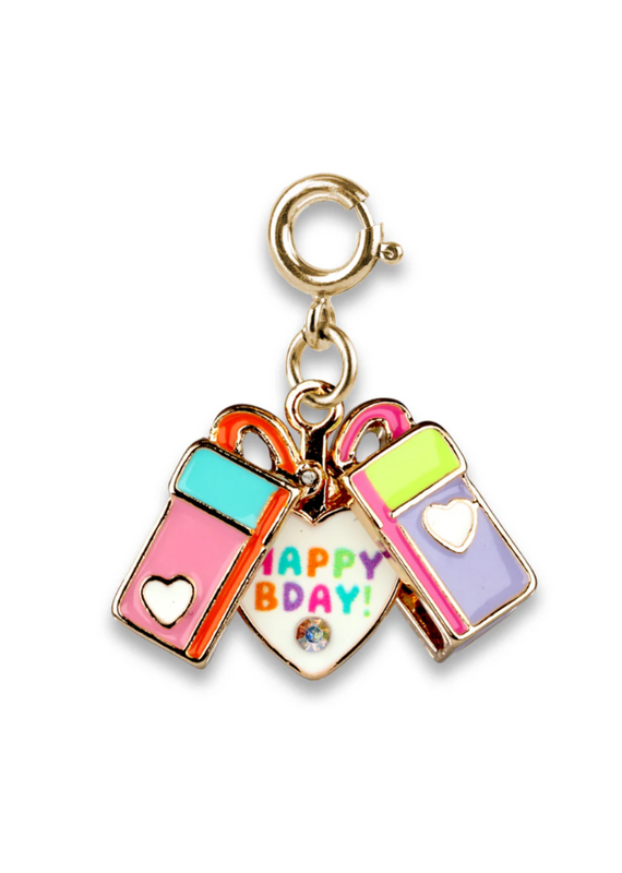 CHARM IT! Gold Surprise Inside B-Day Gift Charm