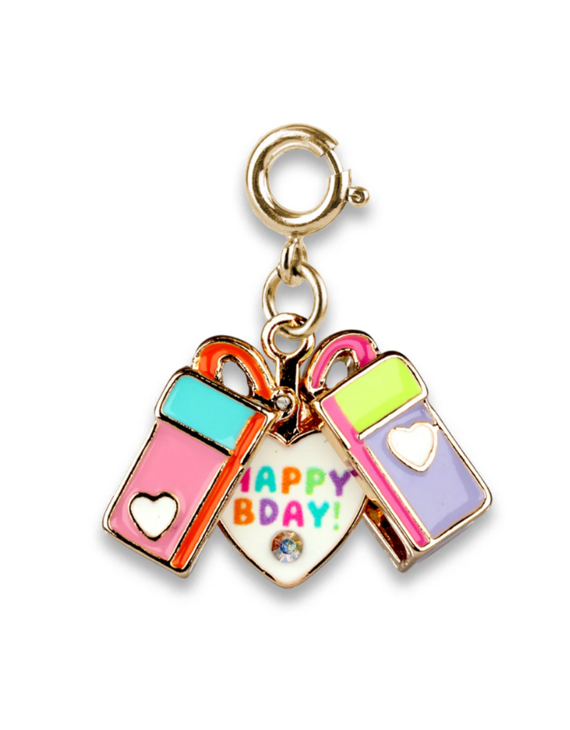 CHARM IT! Gold Surprise Inside B-Day Gift Charm