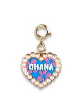 CHARM IT! Gold Ohana Pearl Heart Charm