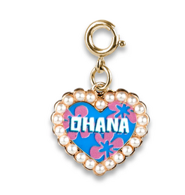 CHARM IT! Gold Ohana Pearl Heart Charm