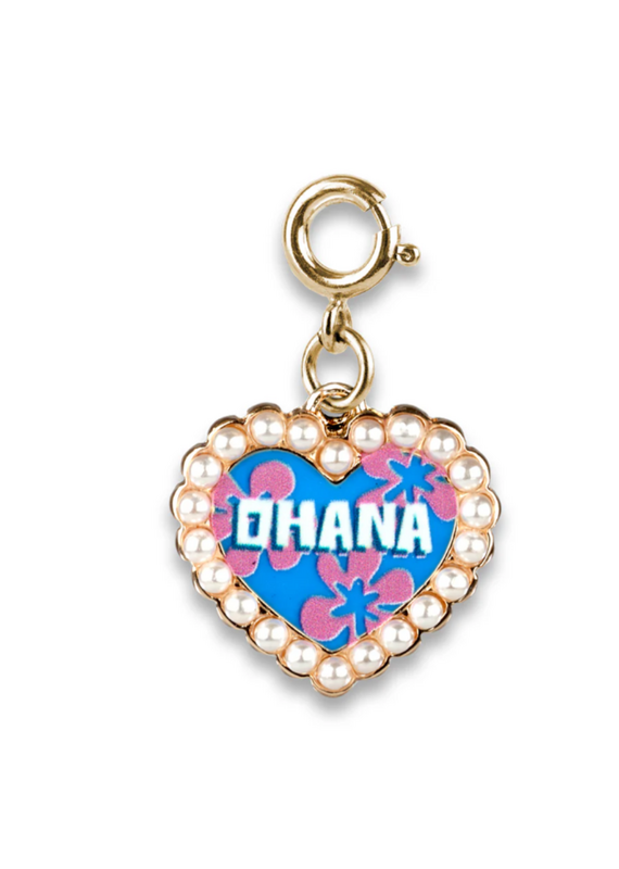 CHARM IT! Gold Ohana Pearl Heart Charm
