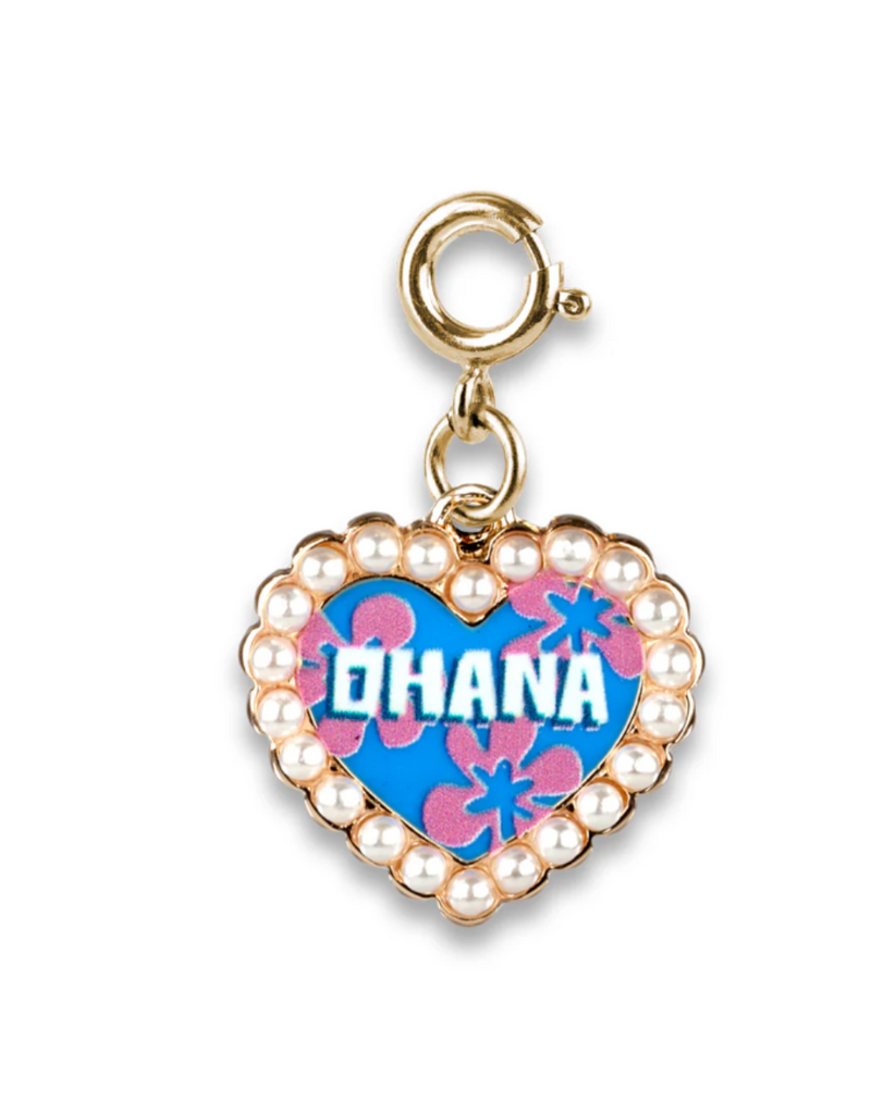 CHARM IT! Gold Ohana Pearl Heart Charm