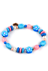 CHARM IT! Gold Stitch Stretch Bead Bracelet