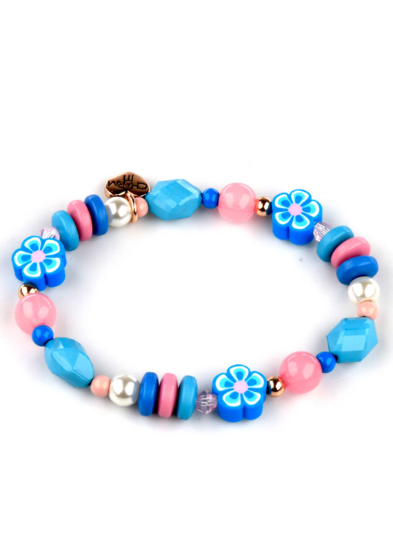 CHARM IT! Gold Stitch Stretch Bead Bracelet