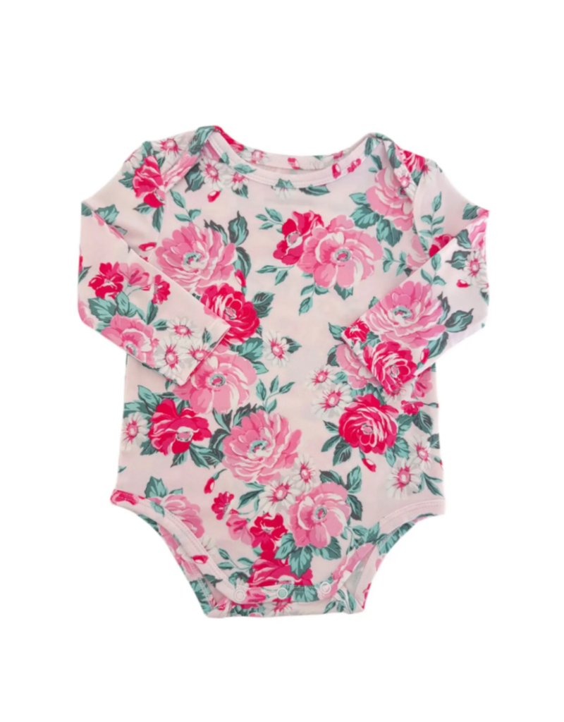 Spearment Love Long Sleeve Bodysuit Pink Splendor